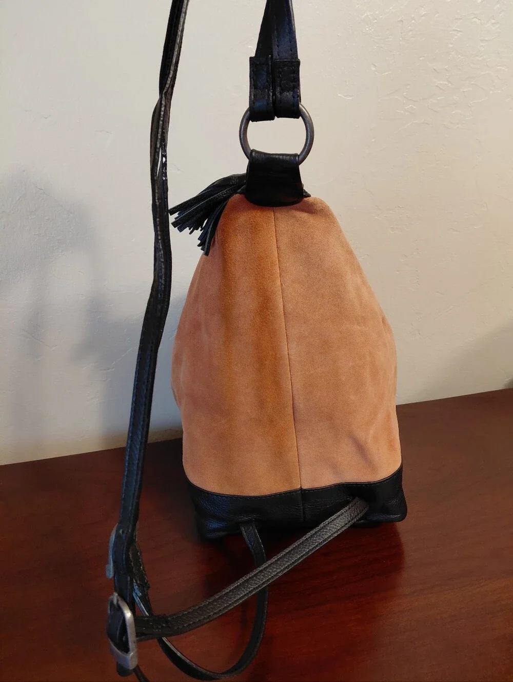 Free People Serena Suede Slouchy Backpack